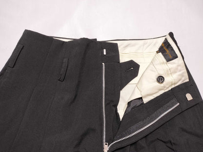 COMME des GARÇONS AD2006 06AW Wool Tapered Wide Slacks GR-P032 Black Pants