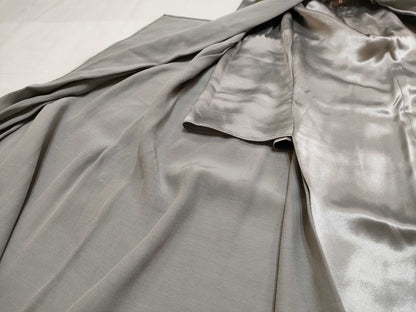 FENDI satin skirt, silver