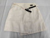 CHANEL 00T Belt Design Skirt P15337 White 40 Skirt