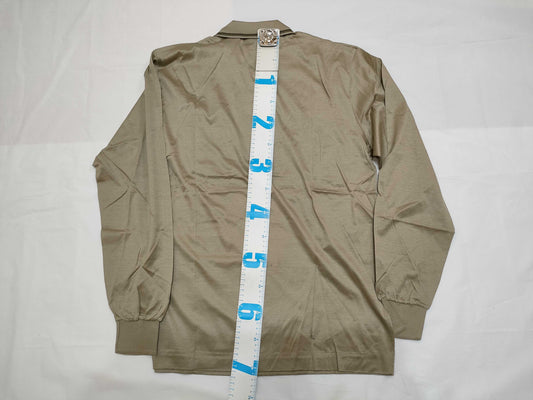 CELINE Homme Cotton Polo Shirt Filoscozia Beige Top