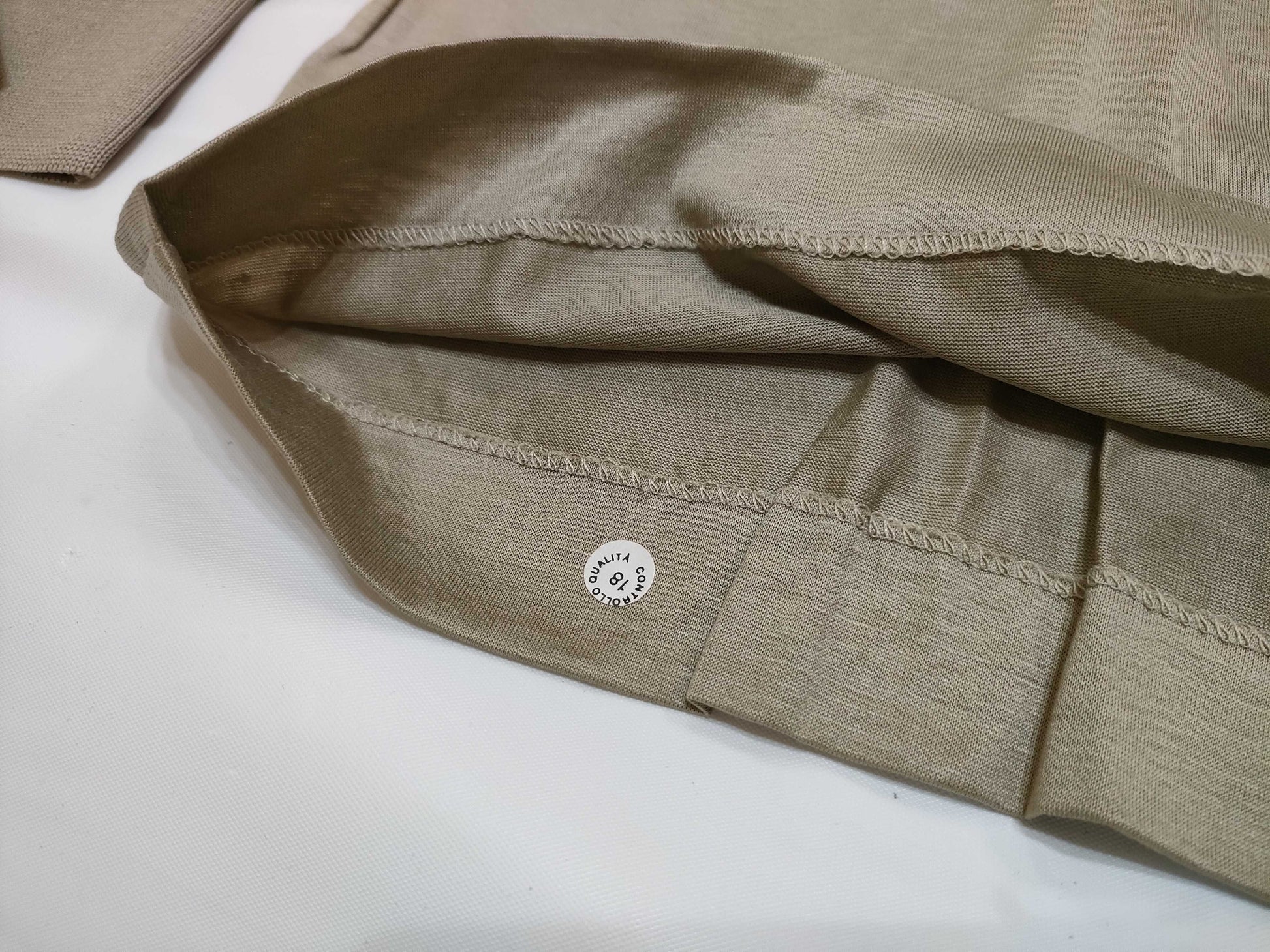 CELINE Homme Cotton Polo Shirt Filoscozia Beige Top