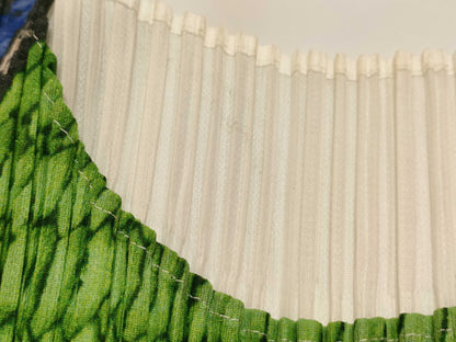 ISSEY MIYAKE Pleats Please Issey Miyake wool and knit print transfer short-sleeved crew neck top PP21-JK741 White Multicolor Top