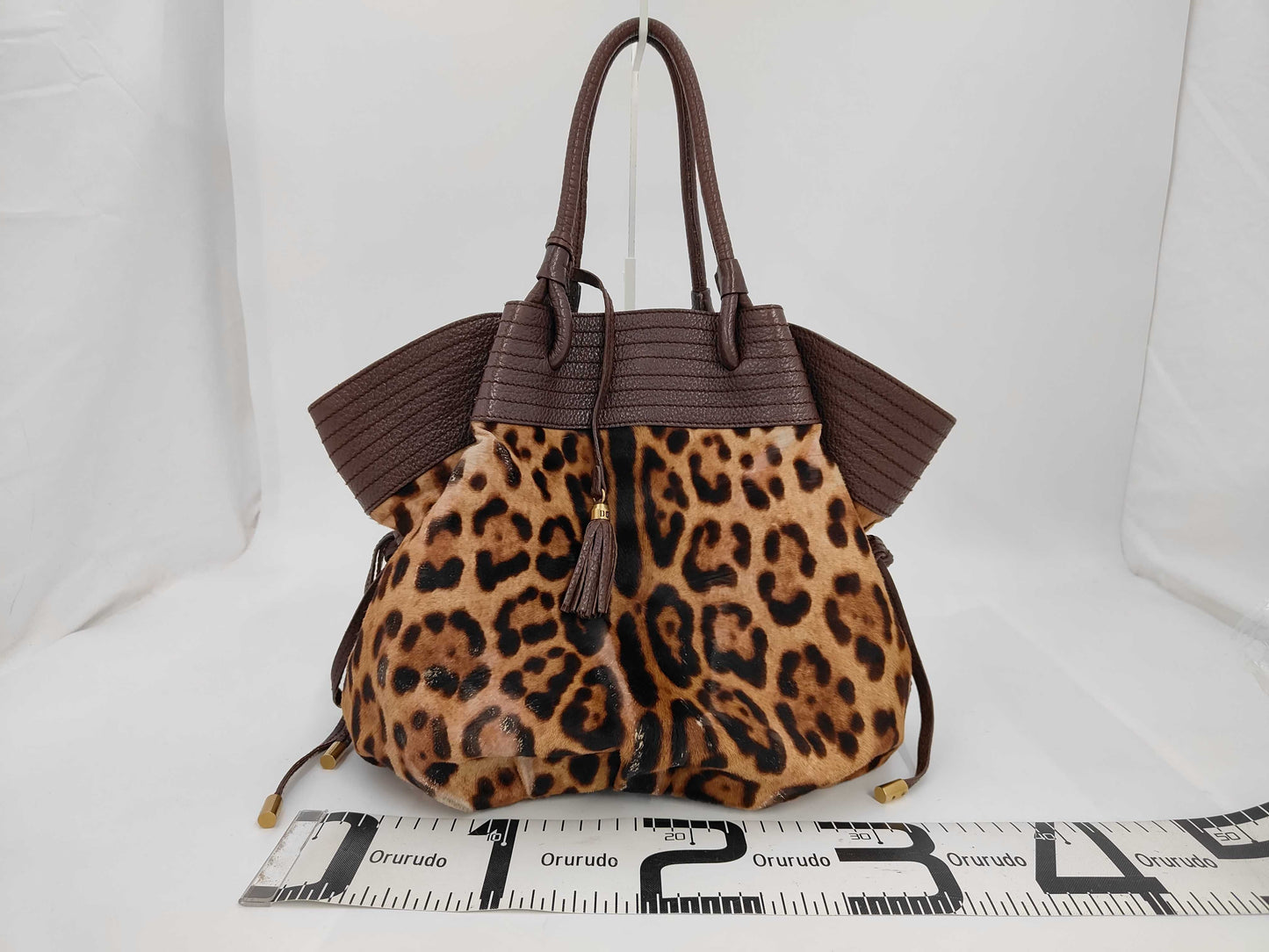 DOLCE&GABBANA Dolce & Gabbana pony handbag, leopard print, brown.