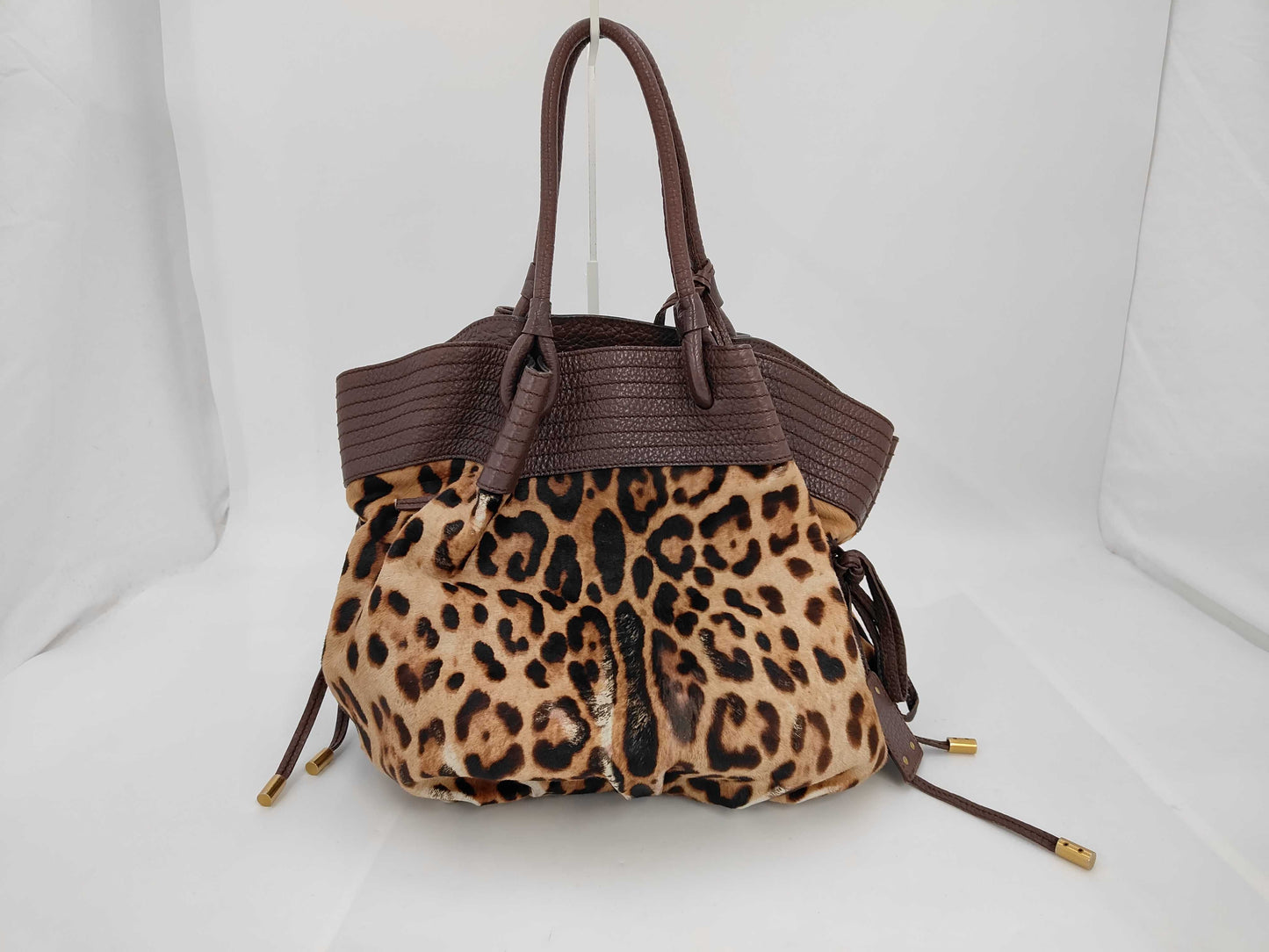 DOLCE&GABBANA Dolce & Gabbana pony handbag, leopard print, brown.