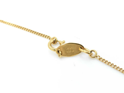 CHANEL 1982 Coco Mark Rhinestone Vintage Necklace in Grand Prix Gold