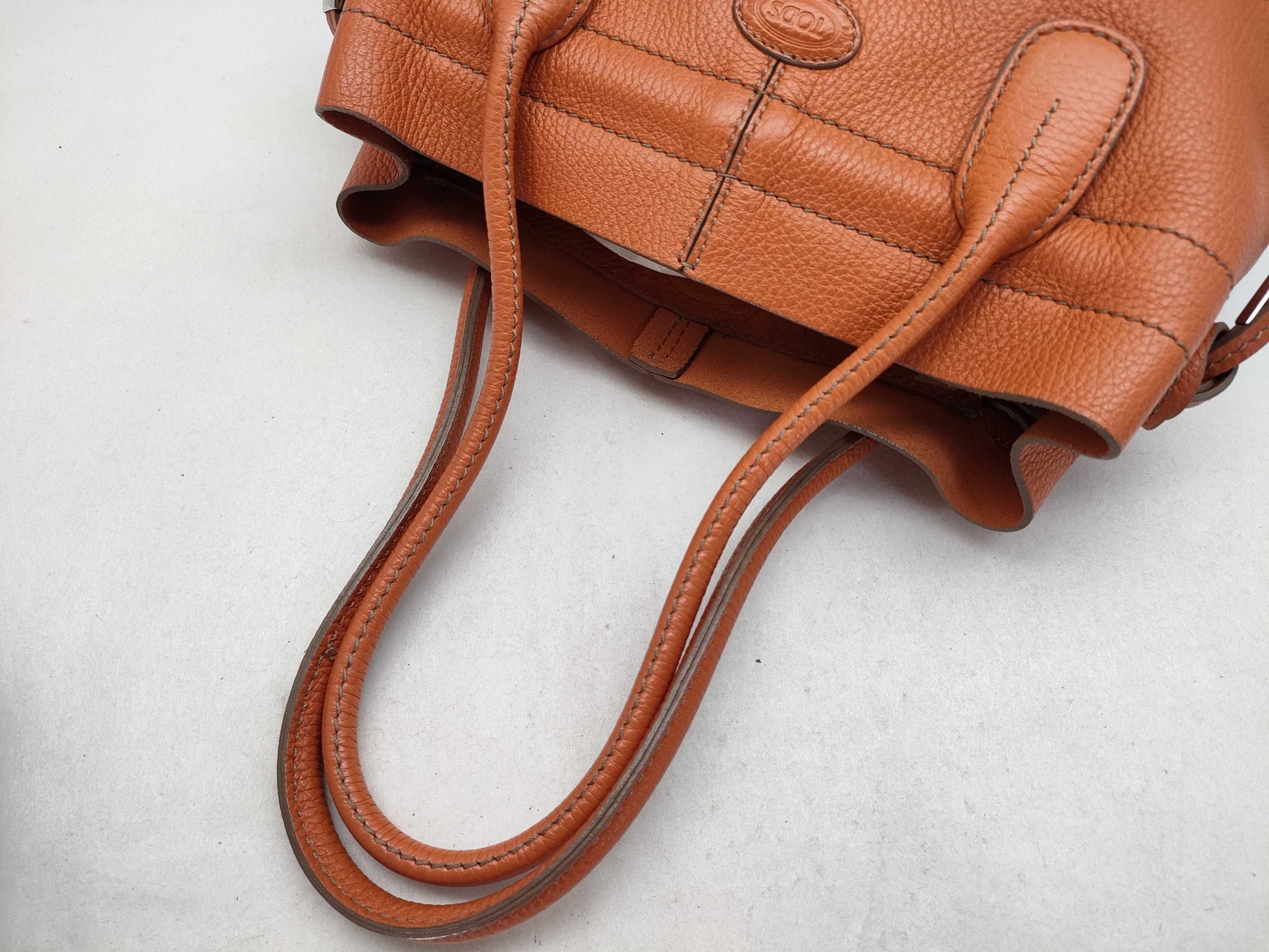 TODS Leather Handbag Orange Handbag