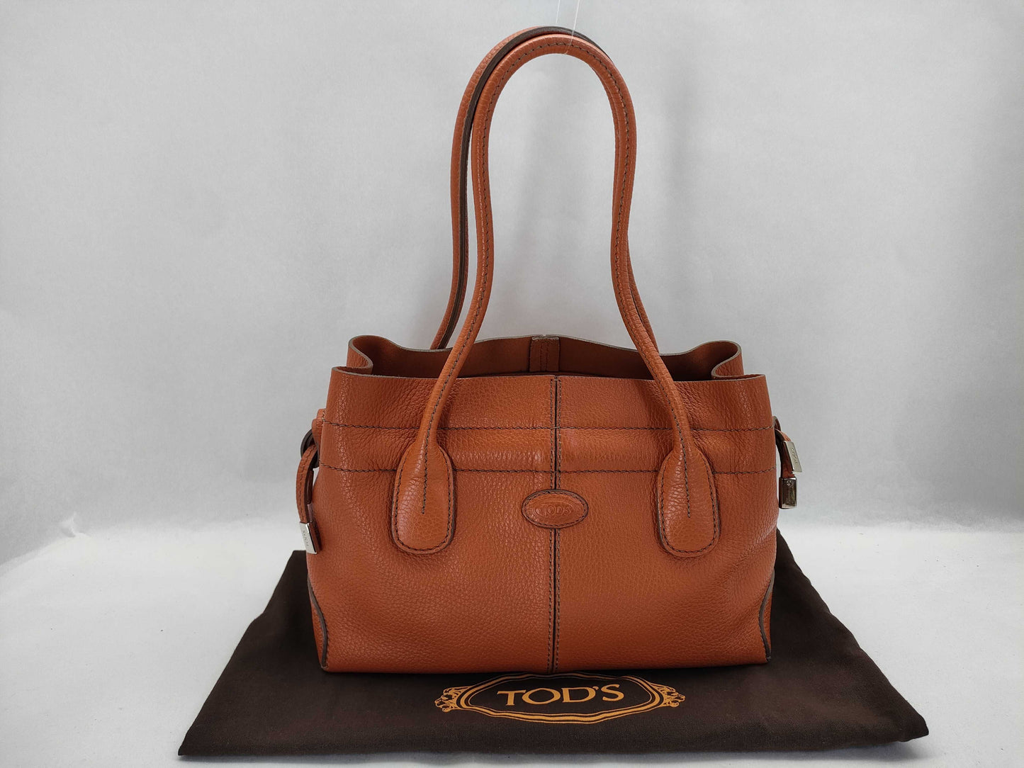 TODS Leather Handbag Orange Handbag