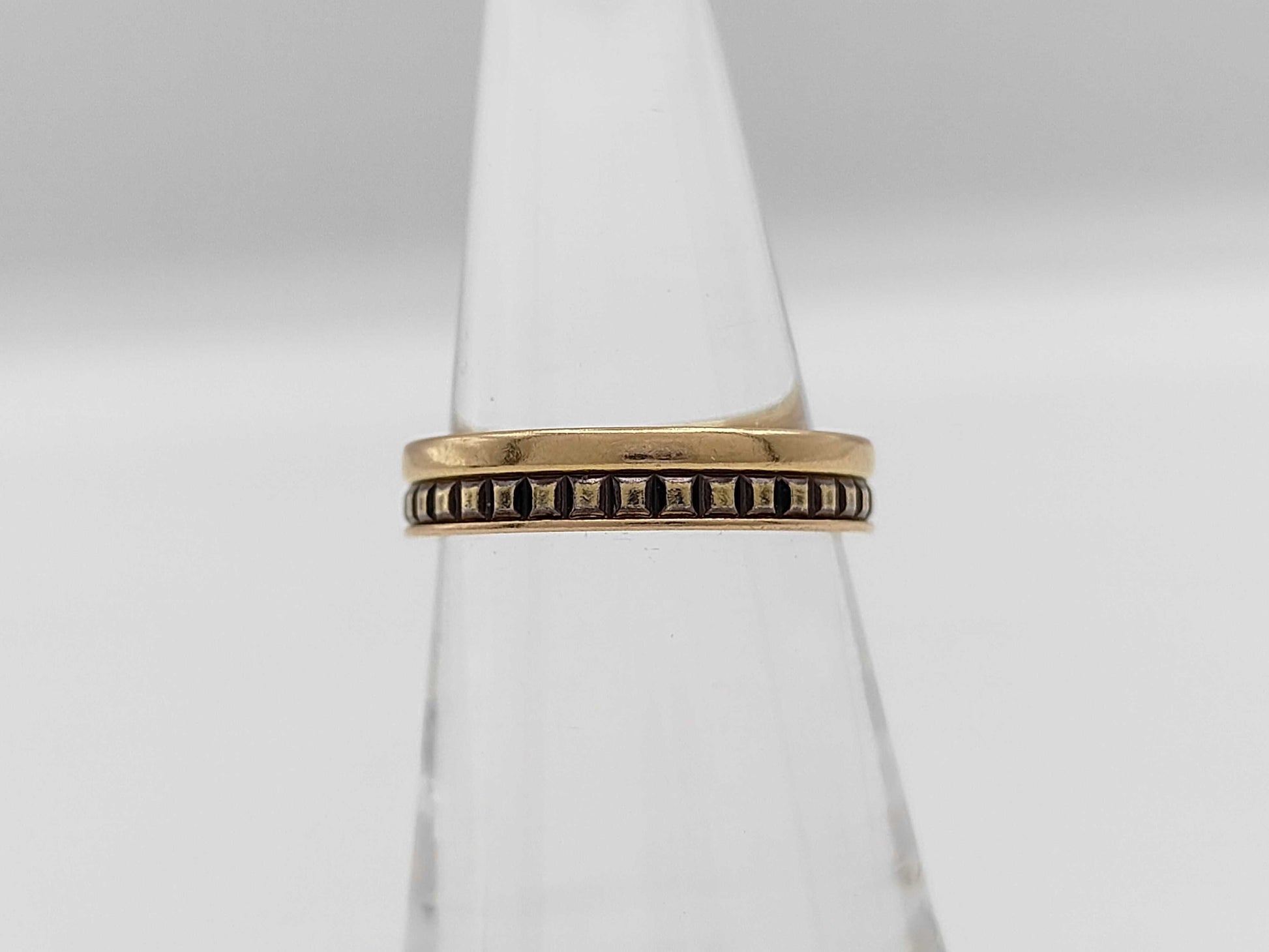 BOUCHERON Quatre T50 YG Au750/METAL 3.9g Ring 
