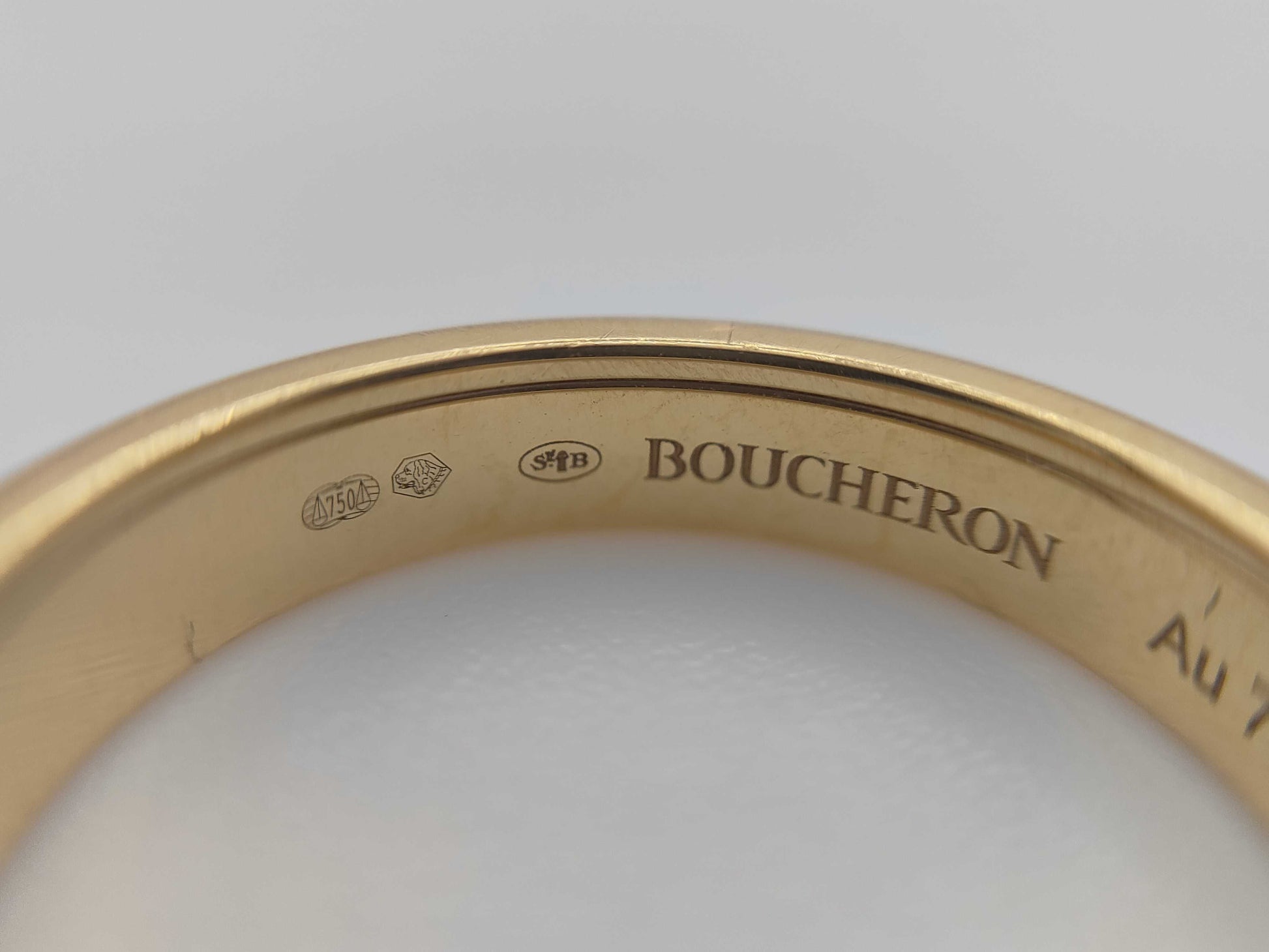 BOUCHERON Quatre T50 YG Au750/METAL 3.9g Ring 