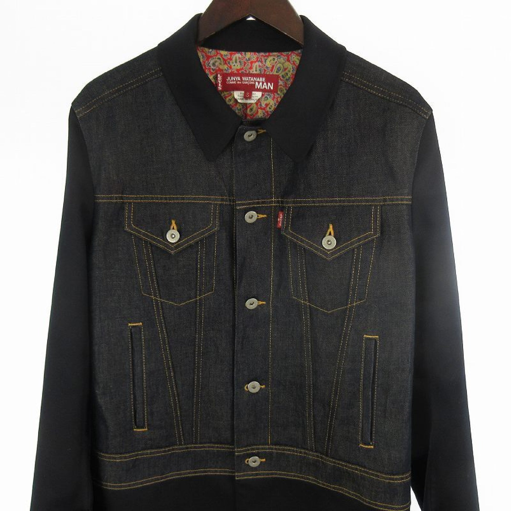 COMME des GARÇONS Junya Watanabe Man Levis Docking Denim Jacket/Coat WE-C001 S Indigo/Dark Navy