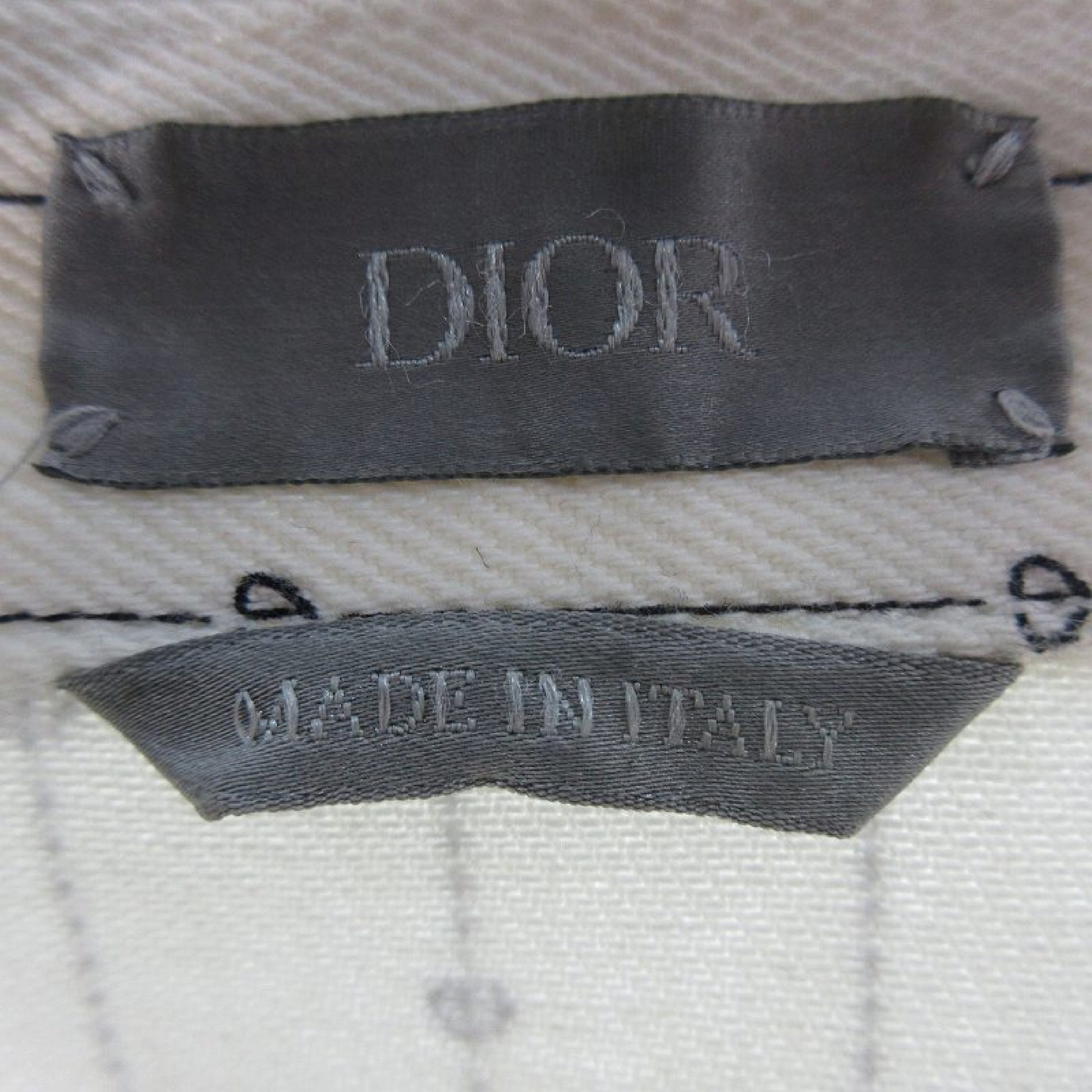 Dior 22SS 48 Heart Logo Denim Jacket, Excellent Condition, Heart Logo Denim Jacket, Swing Top, White, 213D486A5448, Christian Dior Co., Ltd.