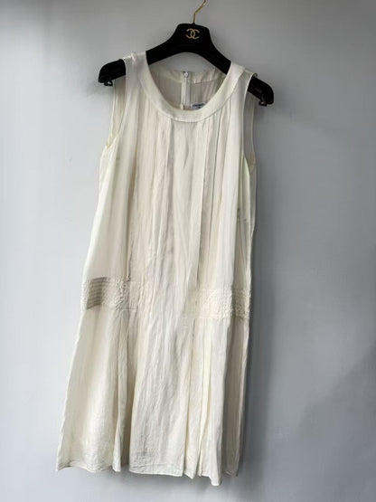 CHANEL Silk Dress with Inner, Size 40
