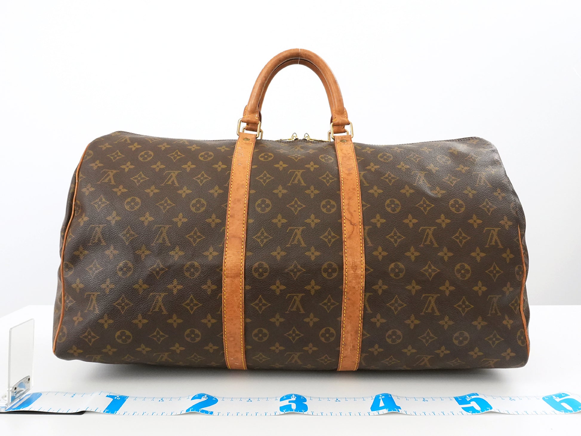 LOUIS VUITTON Monogram Keepall 55 Boston Bag