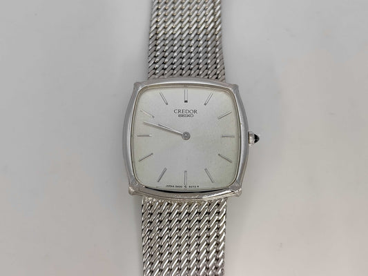 Credor 5930-5070 Quartz Silver Dial K18 Women's Watch