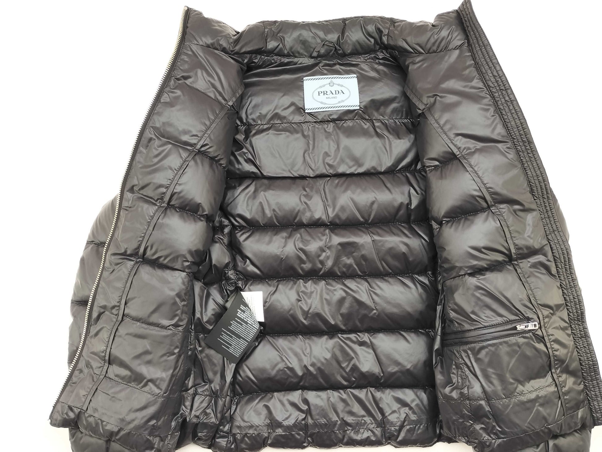 PRADA Prada Zip Blouson, Nylon, Black, Size 36, RN98399/CA34767 Jacket