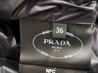 PRADA Prada Zip Blouson, Nylon, Black, Size 36, RN98399/CA34767 Jacket