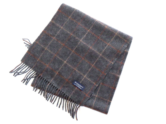 BURBERRY London Cashmere Scarf Gray Scarf