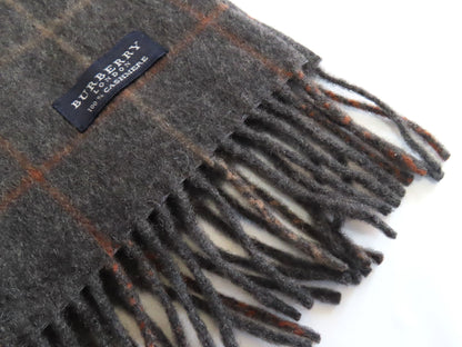 BURBERRY London Cashmere Scarf Gray Scarf