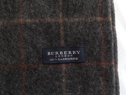 BURBERRY London Cashmere Scarf Gray Scarf