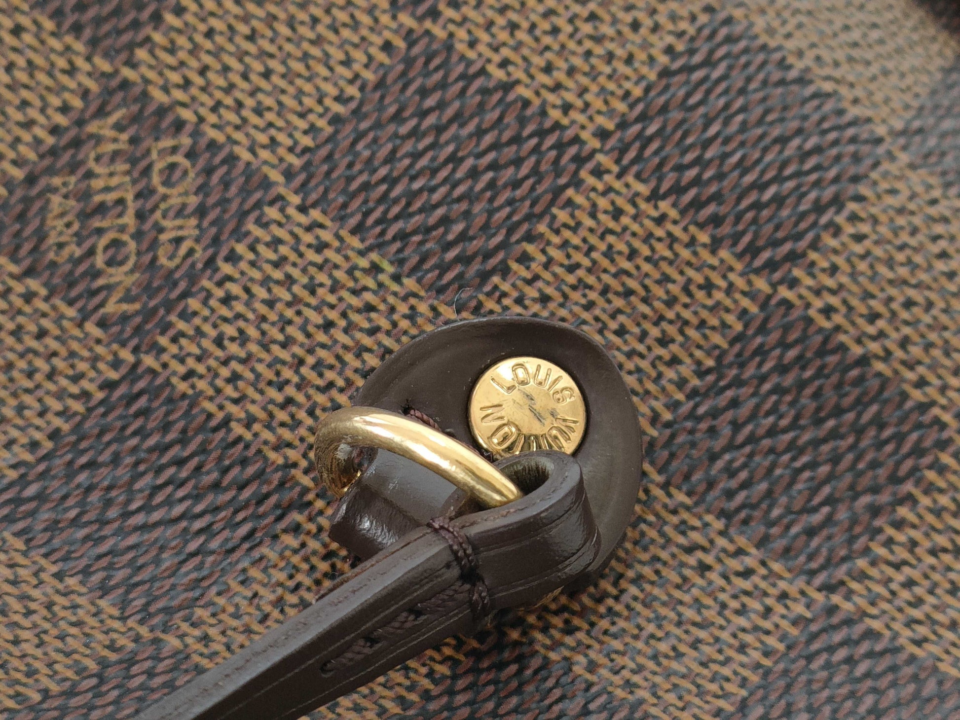 LOUIS VUITTON Damier LV Damier Neverfull MM Tote Bag N51105 SP1048