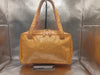 CHANEL Triple Coco Handbag with Seal 9653587 Patent Leather Yellow Handbag