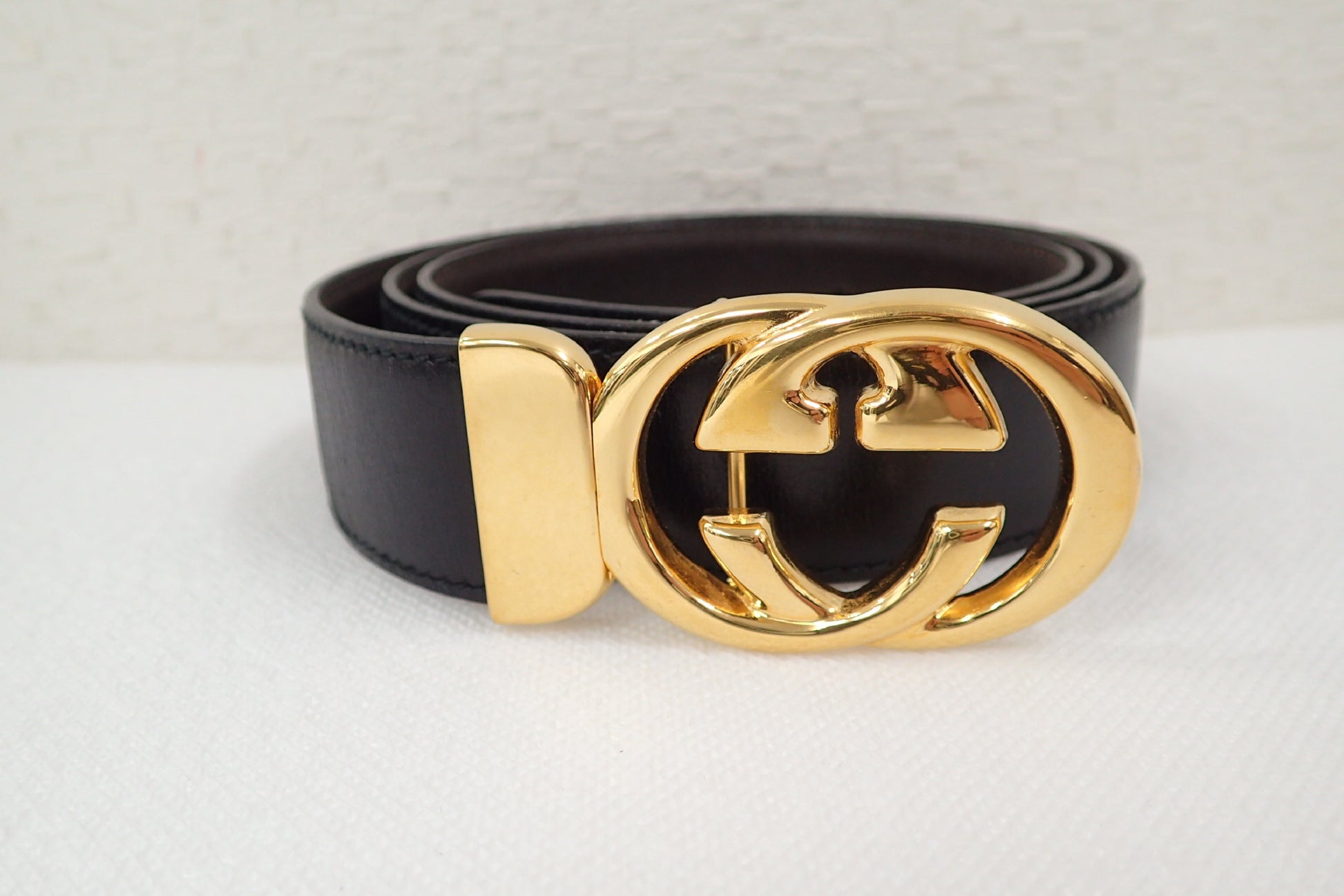 GUCCI GG hardware leather belt