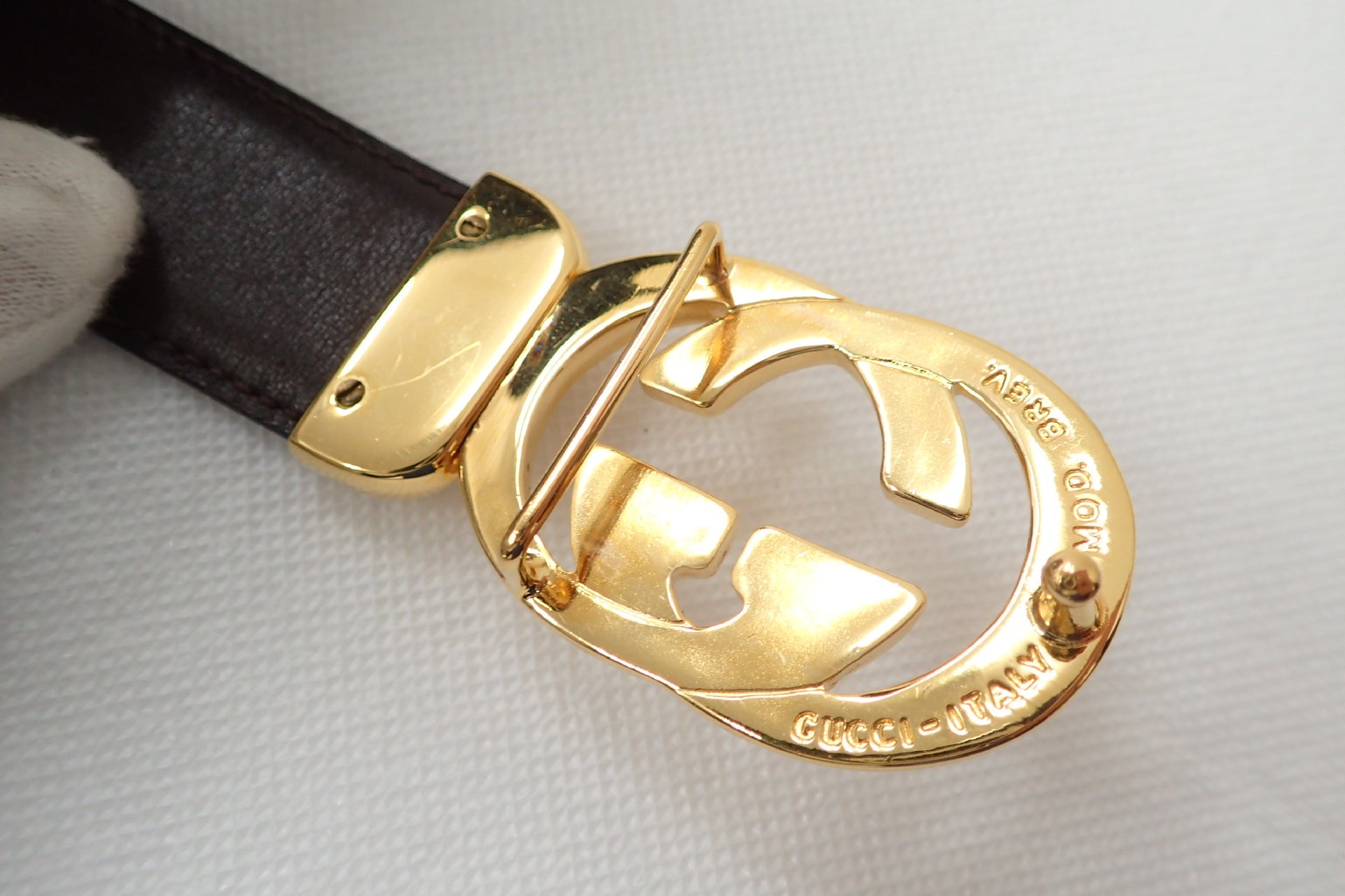 GUCCI GG hardware leather belt