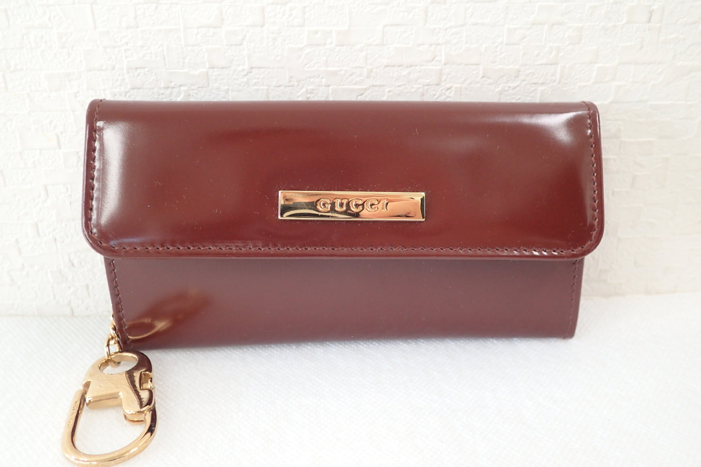 GUCCI Gucci coin case with key ring, wallet, coin case