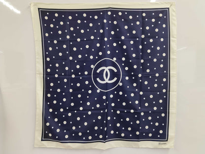 CHANEL Silk Scarf with Coco Mark and Other Accessories