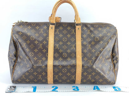 LOUIS VUITTON Monogram Louis Vuitton Keepall 50 Boston Bag