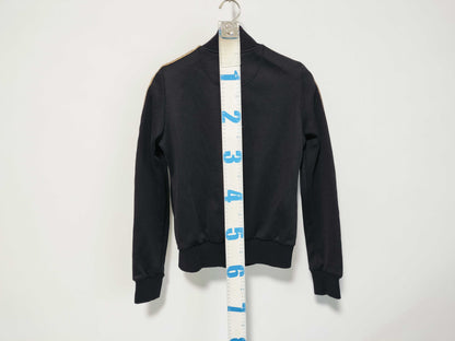 FENDI Zucca Print Zip-Up Jacket, Black, Size 38