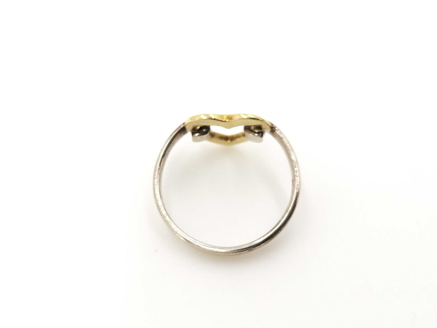 Tiffany & Co. 18K Heart Silver Ring 2.2g