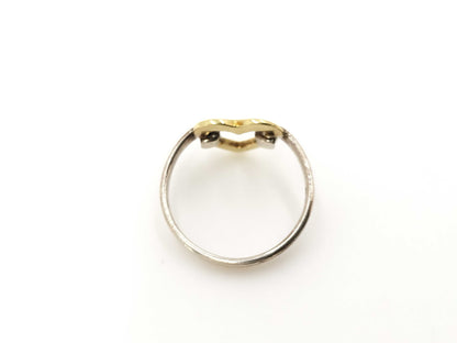 Tiffany & Co. 18K Heart Silver Ring 2.2g
