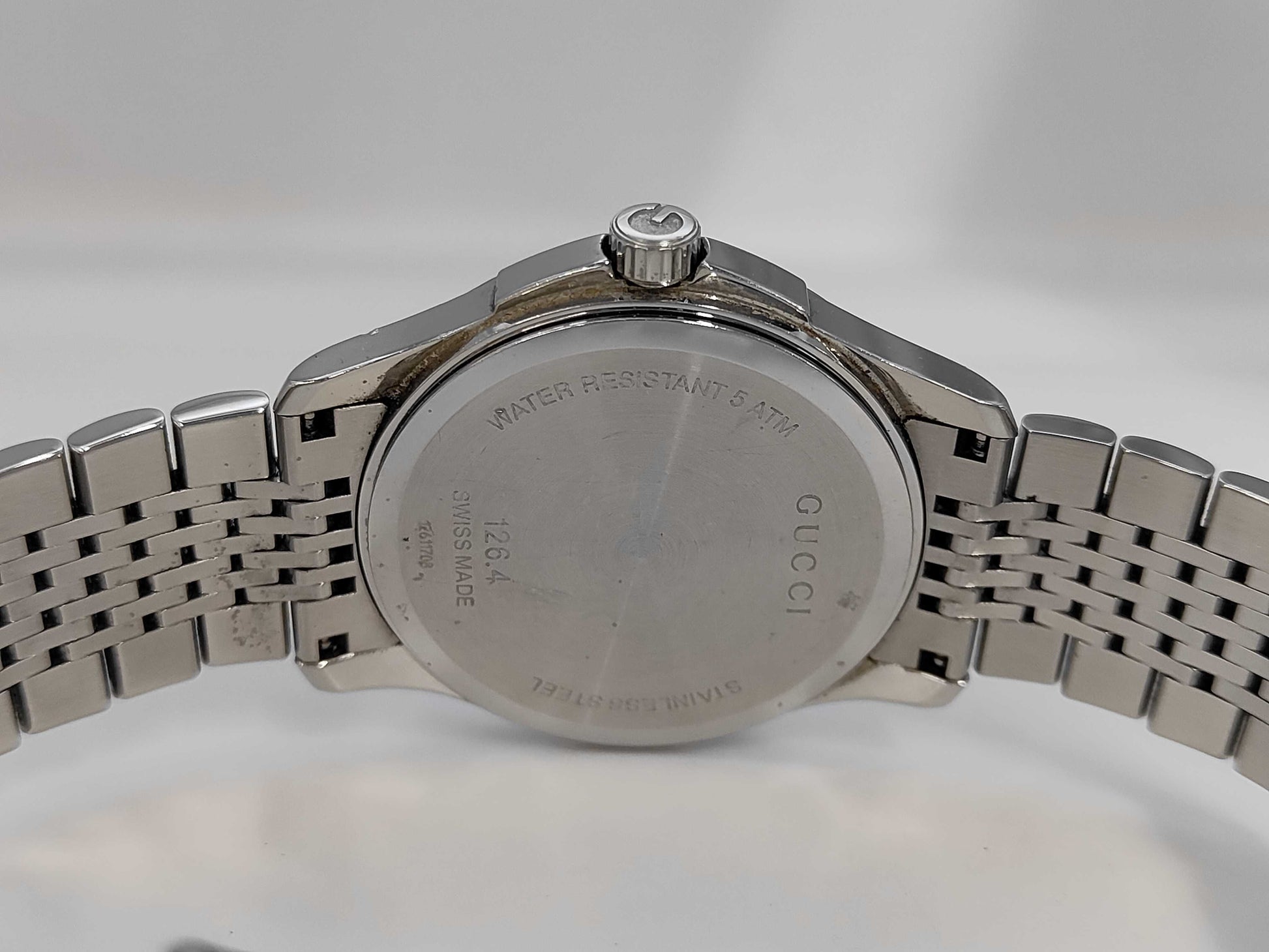 GUCCI 126.4/YA126402 12611708 Quartz Black Dial Men's Watch