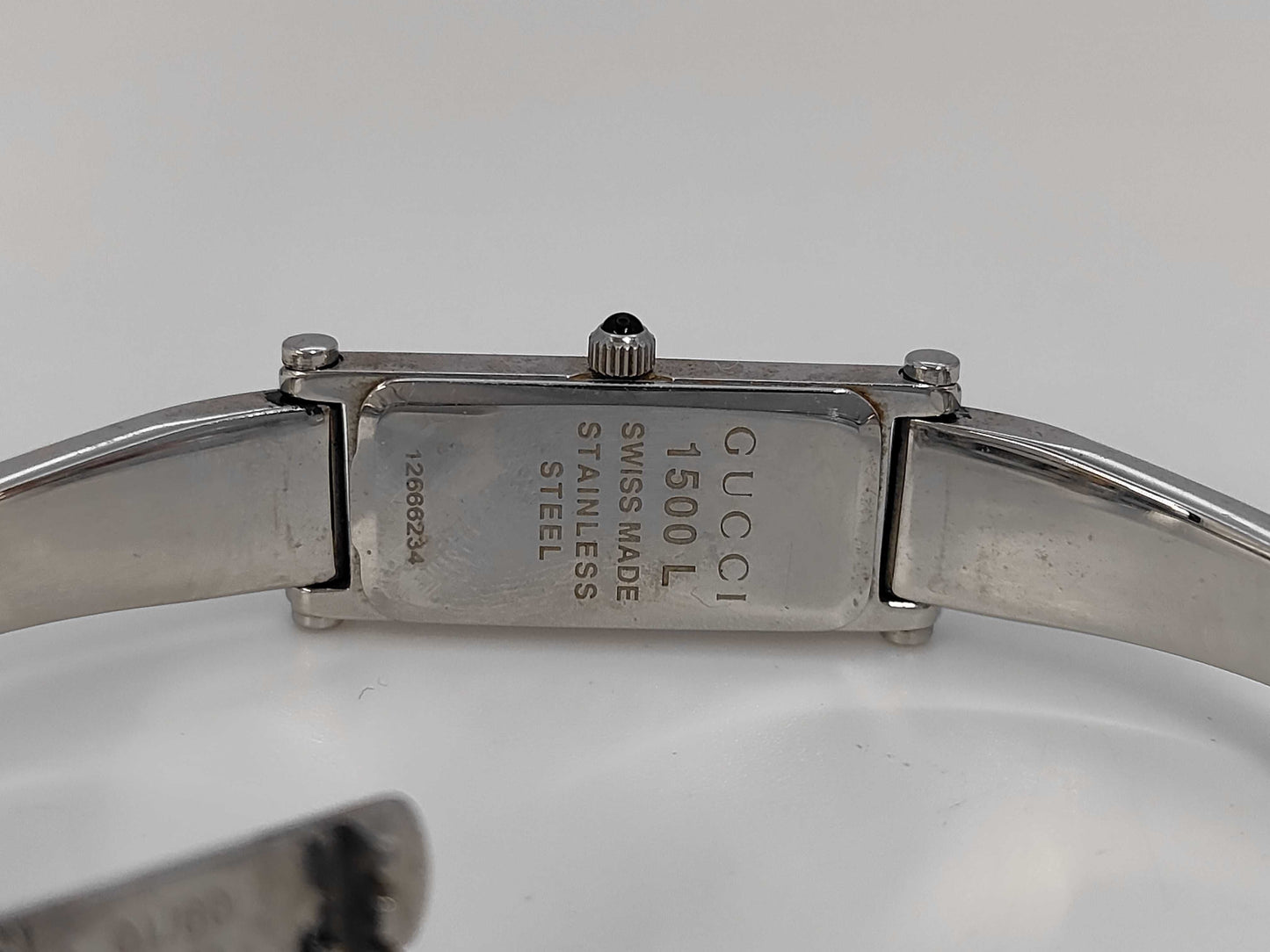 GUCCI 1500L 12666234 Quartz Silver Dial Women's Watch