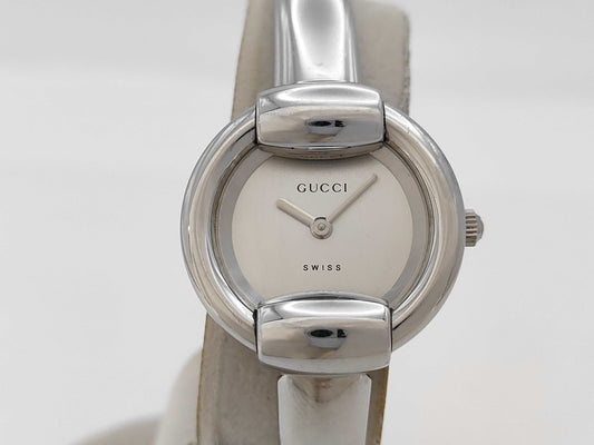 GUCCI 1400L 0113043 Quartz Silver Dial Women's Watch