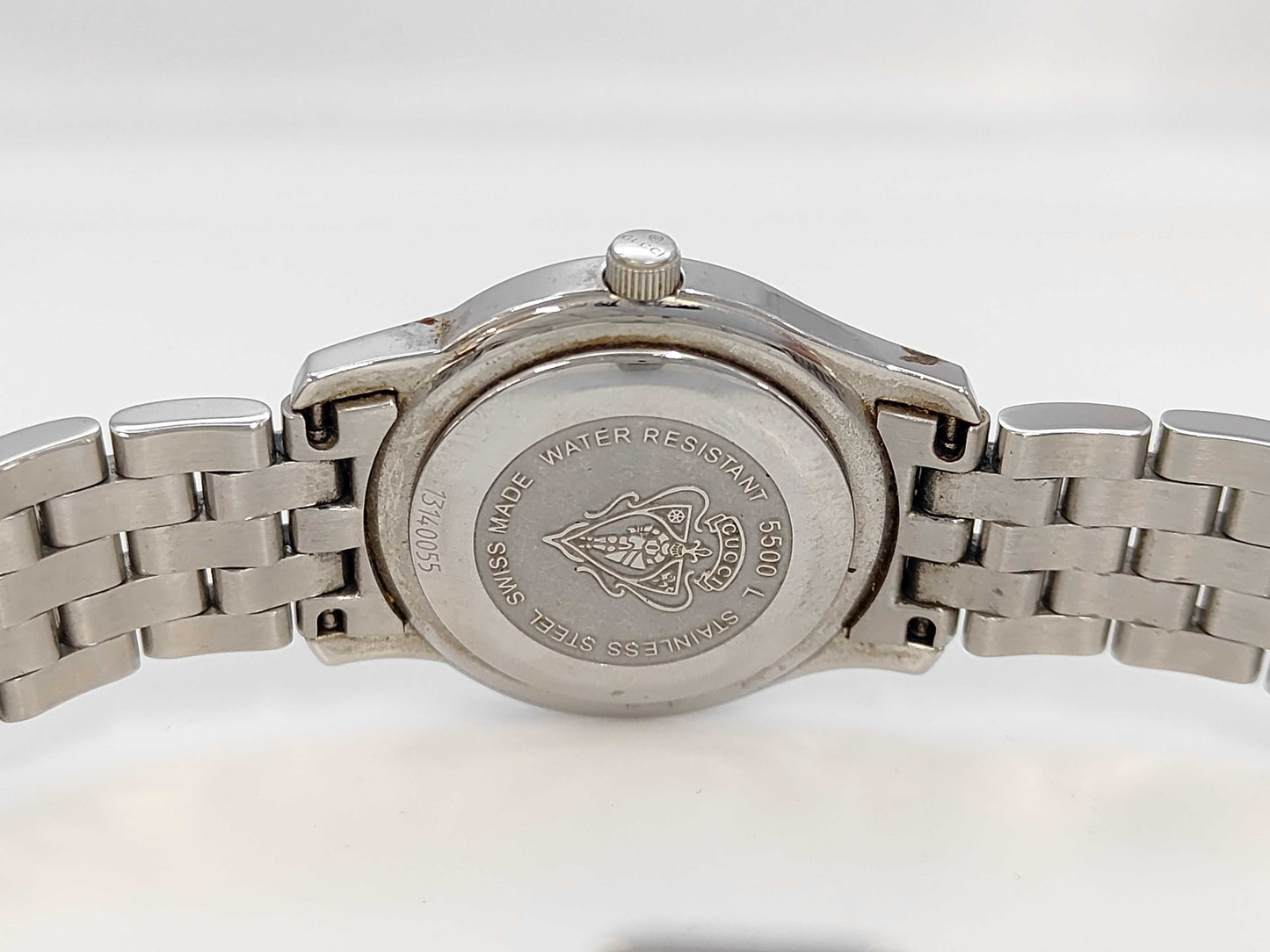 GUCCI 5500L 13140055 Quartz Silver Dial Women's Watch