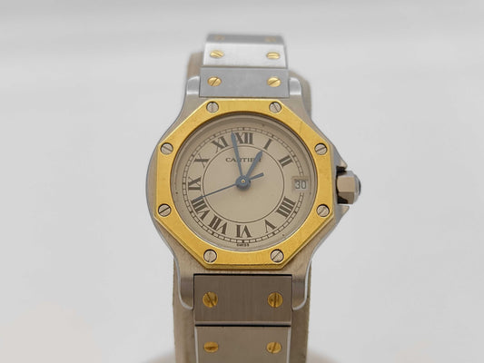 Cartier Santos SM Octagon W2001683 22904 187903 Quartz Women's Watch 