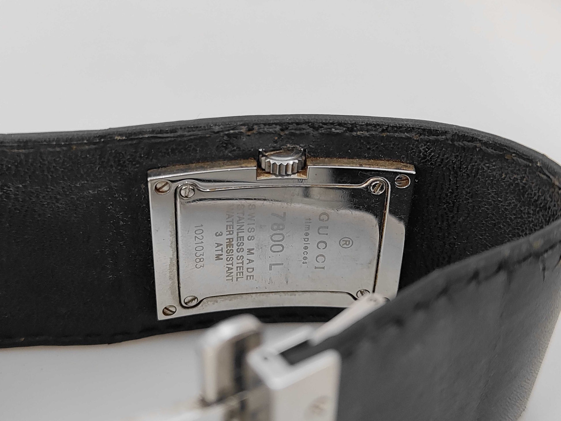 GUCCI 7800L 10210383 Quartz Black Dial Women's Watch