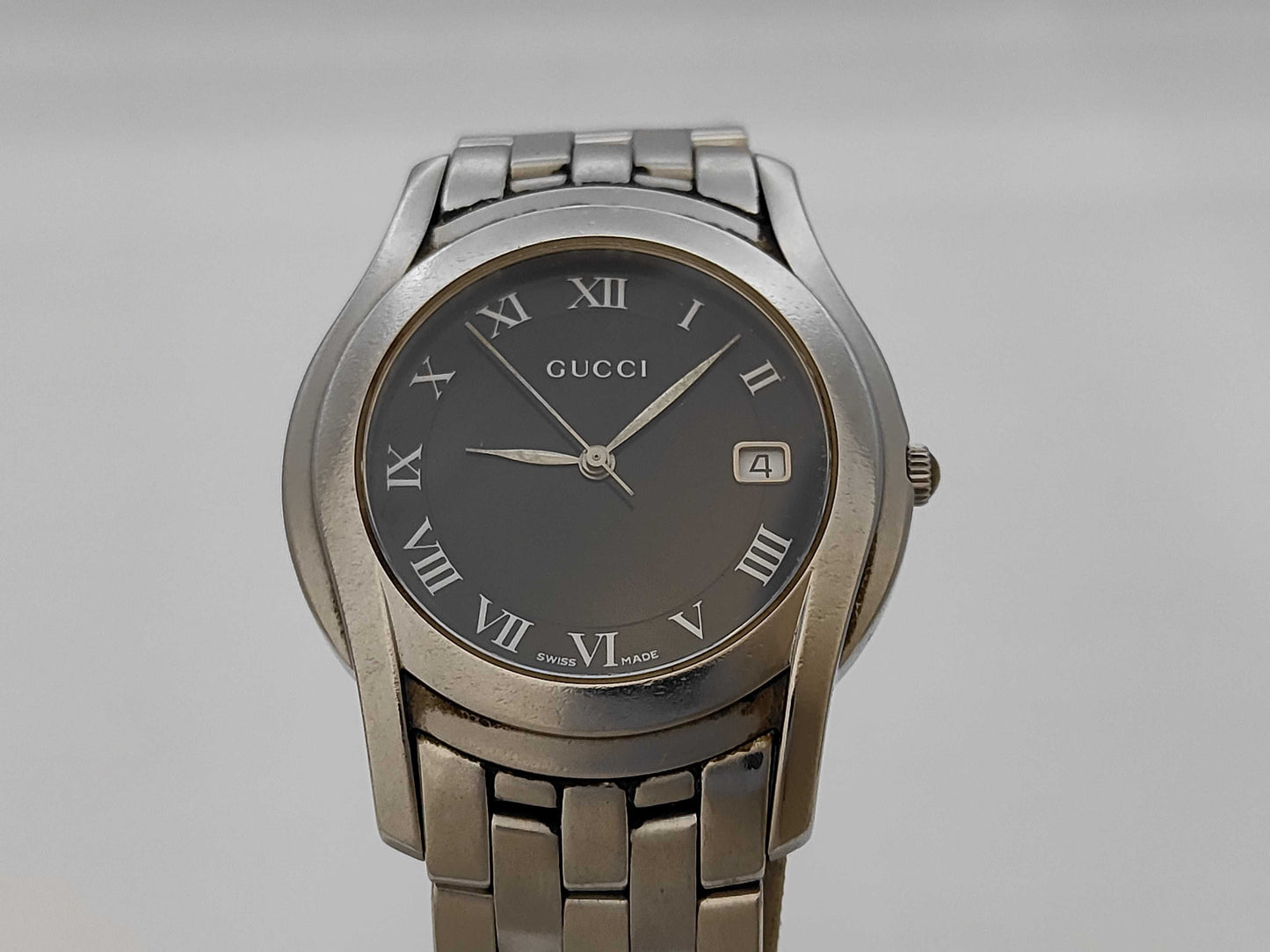 GUCCI 5500M 0 66058 Quartz Black Dial Boys' Watch