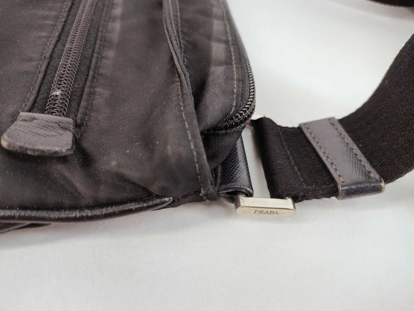 PRADA Nylon Prada Shoulder Bag Tessuto Nylon Black Shoulder Bag