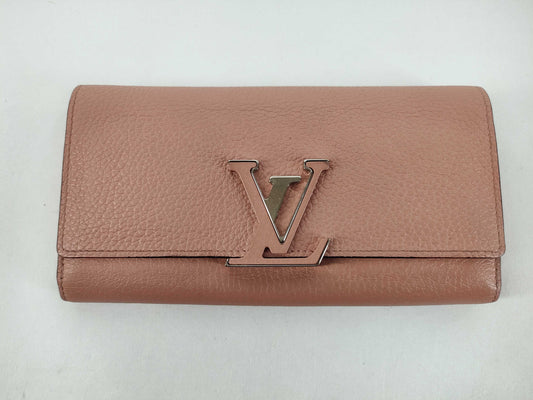 LOUIS VUITTON Portefeuille Capucines Magnolia M61250 I1159 Wallet