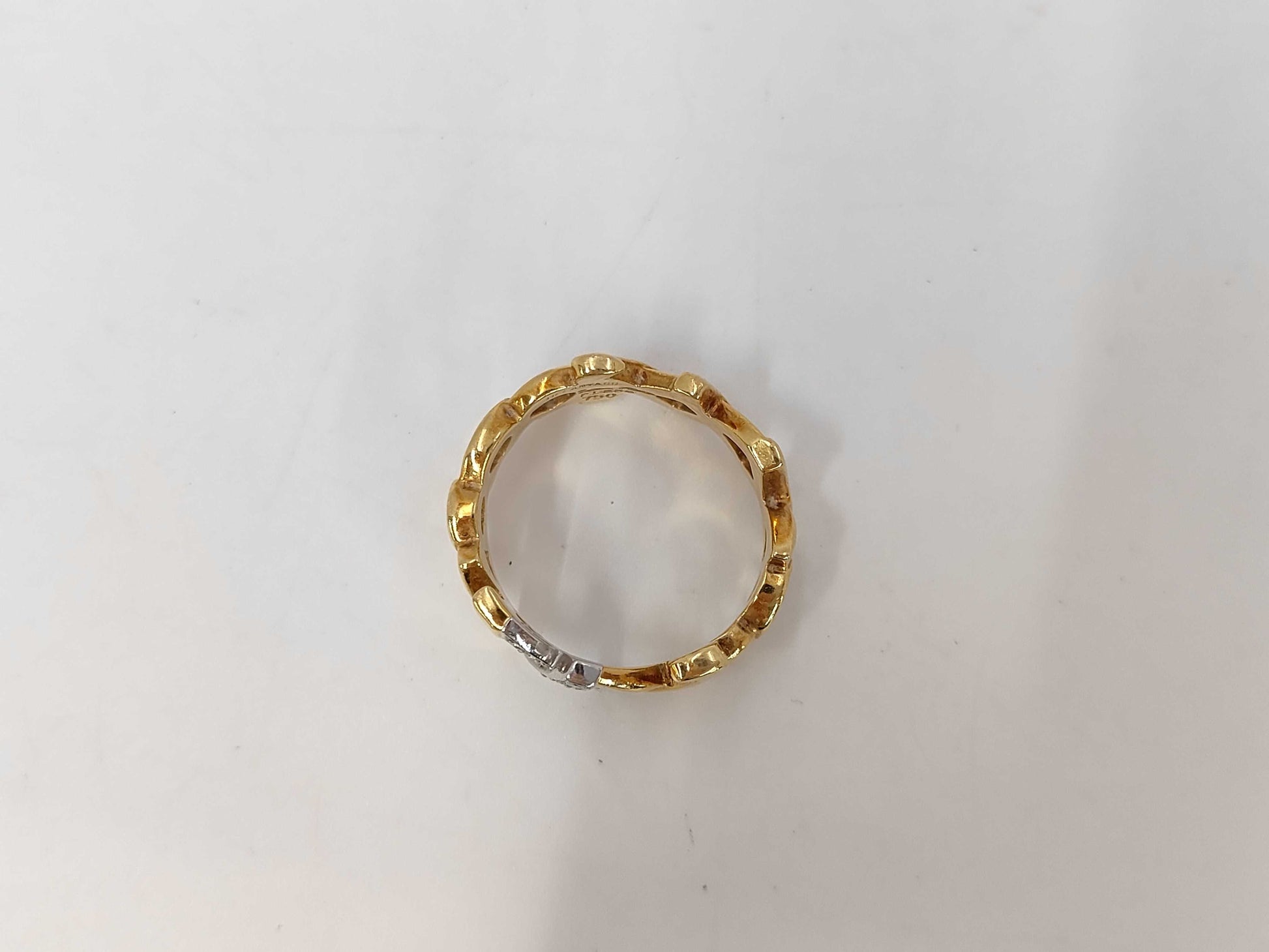 Tiffany & Co. Kiss Diamond 750/PT950 6.3g Ring 