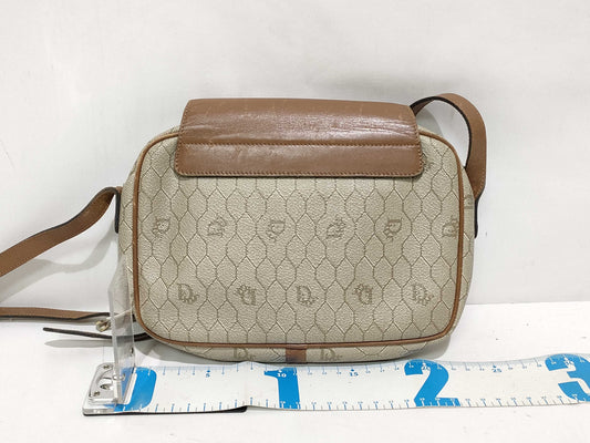 Dior Dior Shoulder Bag Honeycomb PVC Leather Brown Shoulder Bag