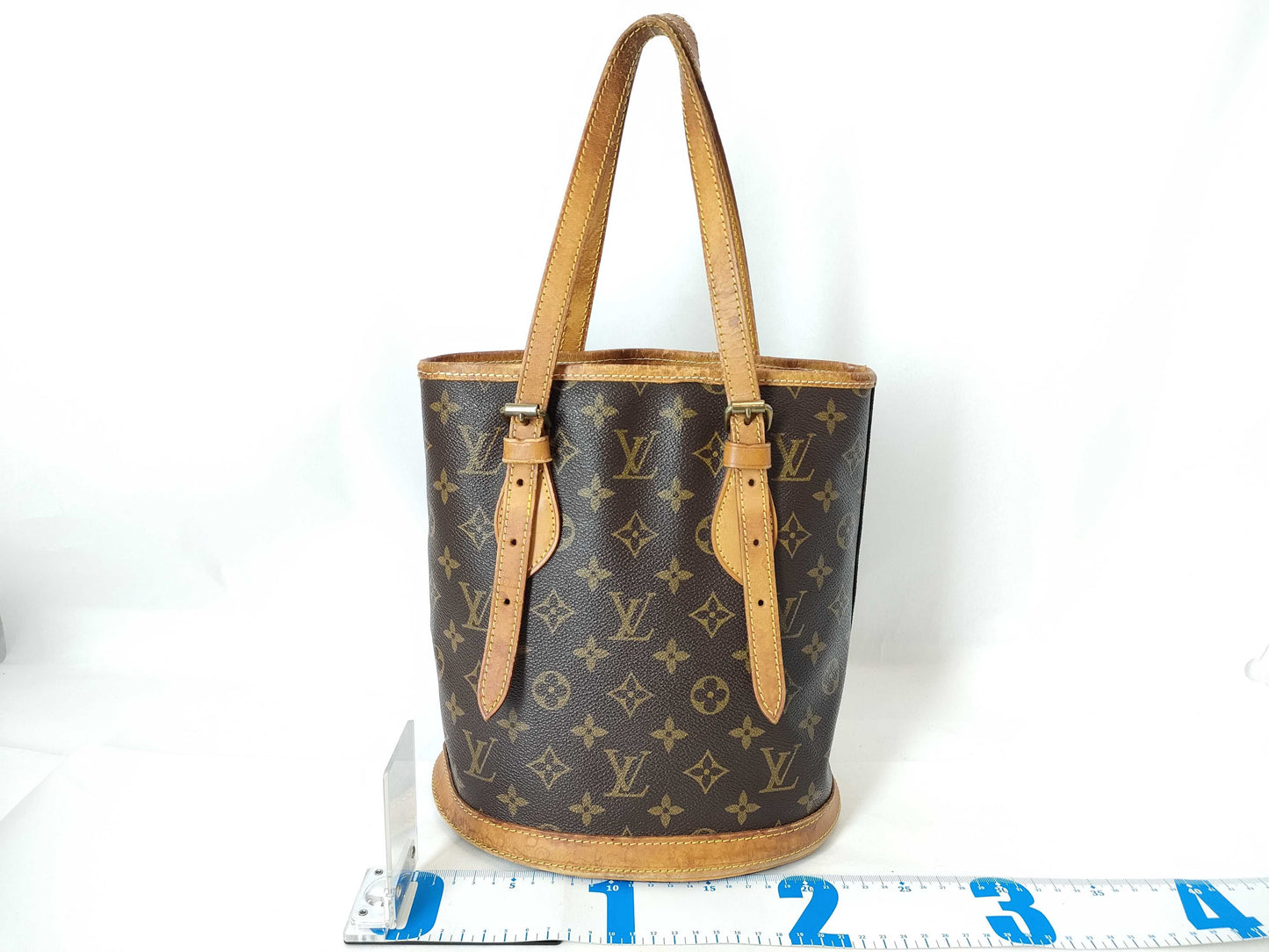 LOUIS VUITTON Monogram Louis Vuitton M42238 Bucket PM VI0932 Shoulder Bag Tote Bag Monogram Tote Bag