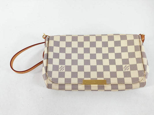 LOUIS VUITTON Damier Azur Favorite Shoulder Bag