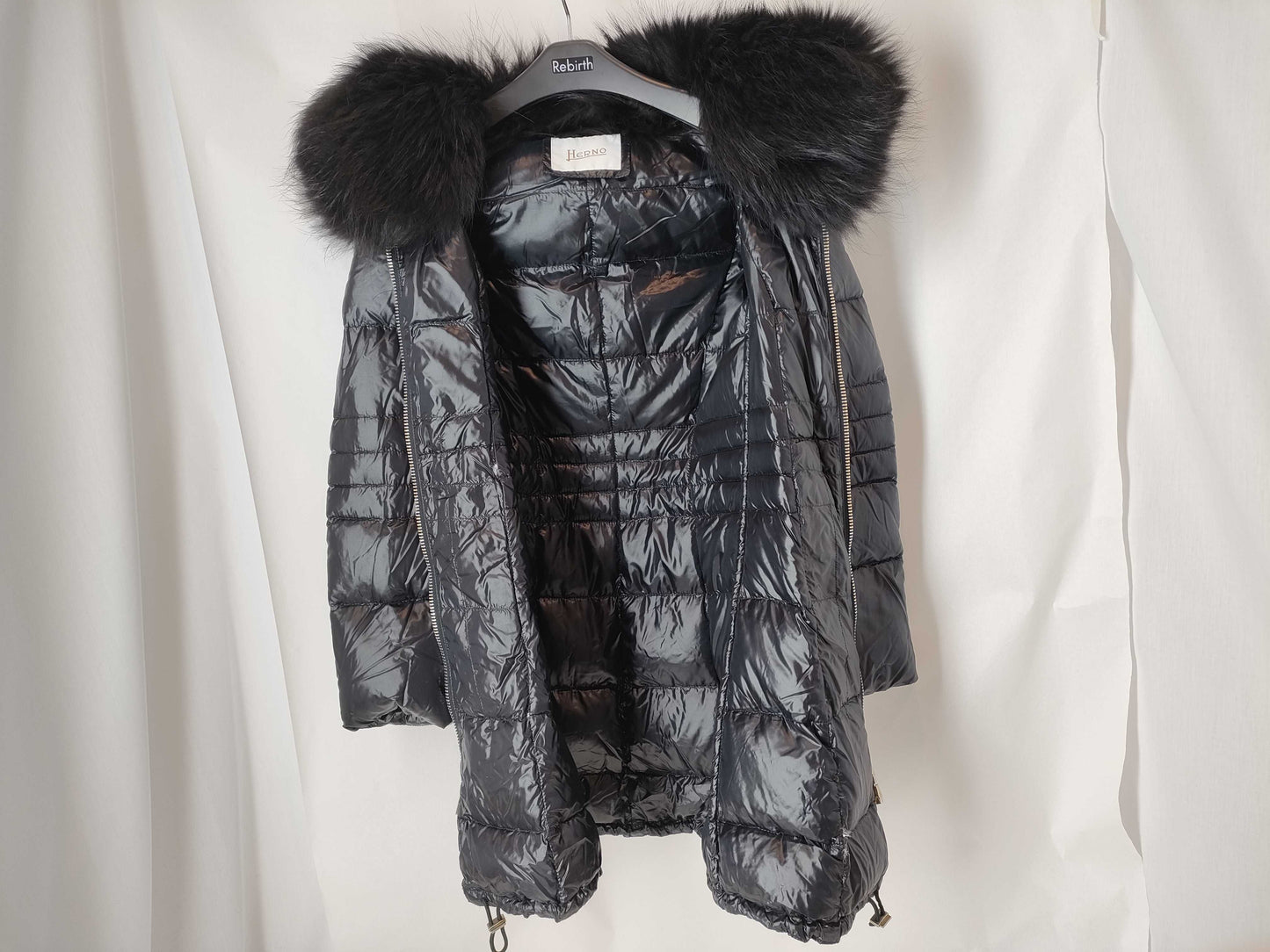 Herno fur-trimmed down jacket, size 38, 0700369 TAGLIA jacket
