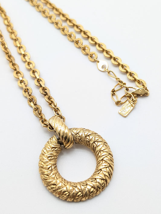 Yves Saint Laurent Yves Saint Laurent Gold Twist Necklace