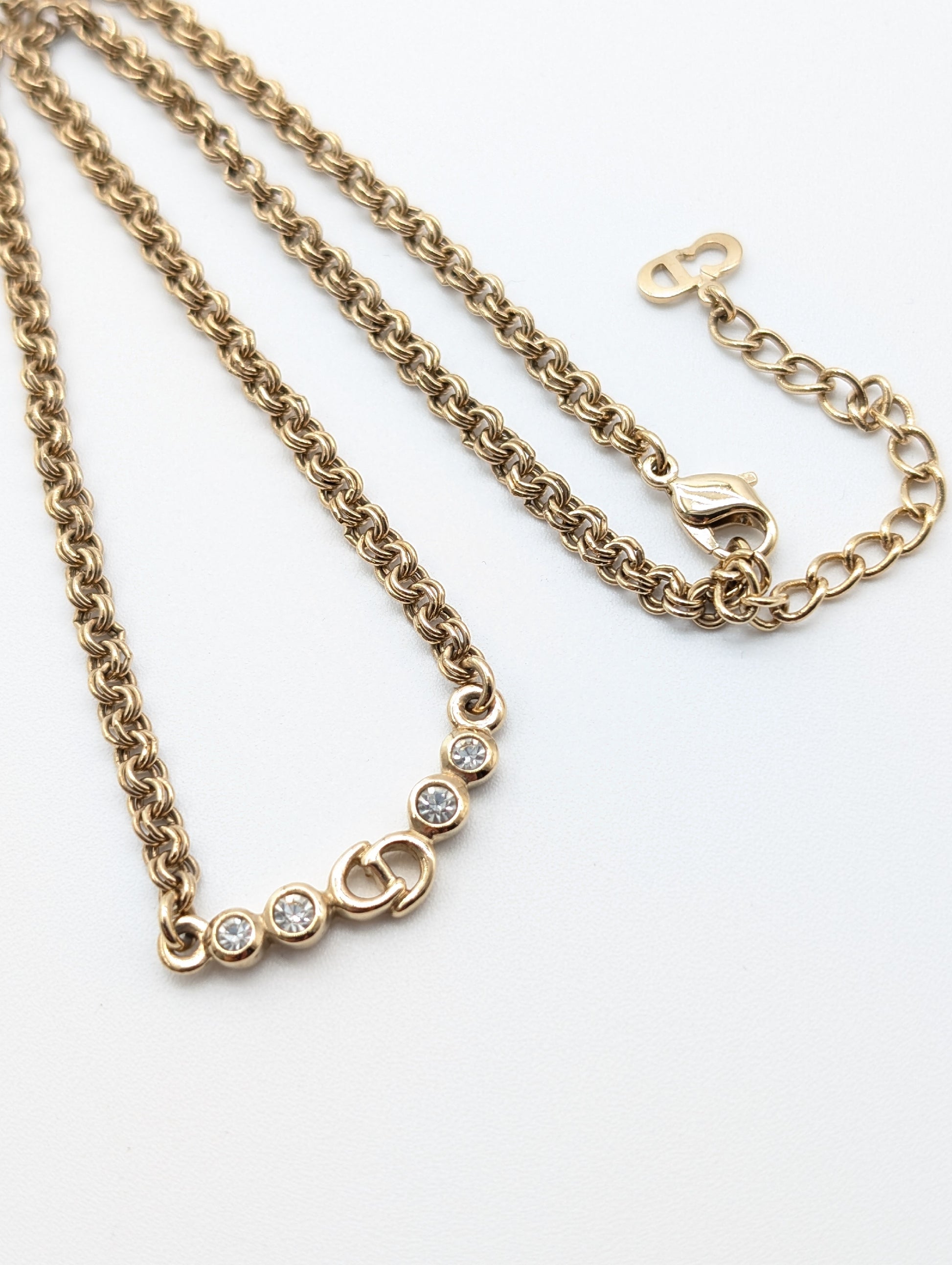 Dior Dior Gold Logo Necklace