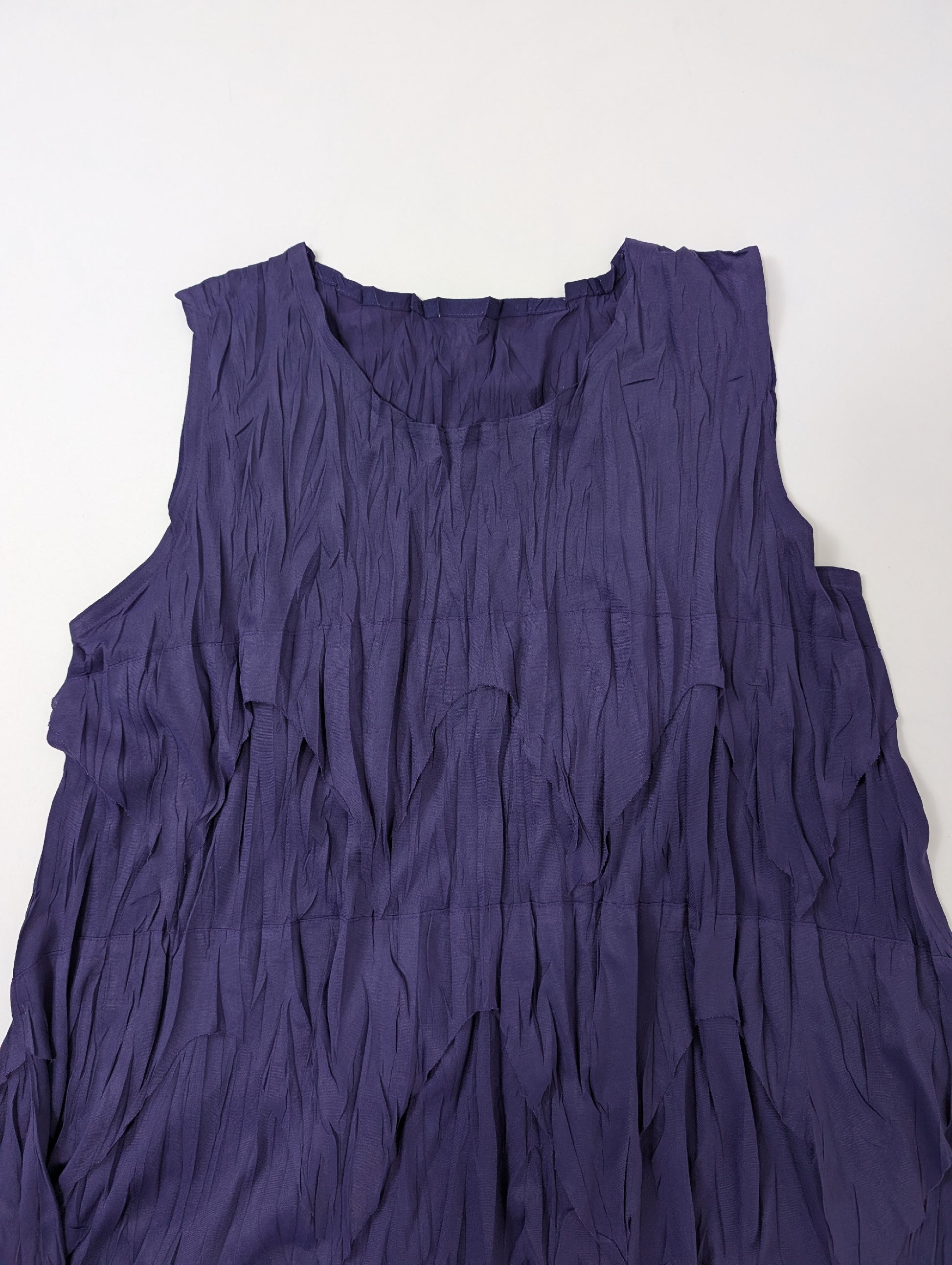 PLEATS PLEASE PLEATS PLEASE Wrinkled Cut and Sew Tunic Dress, Size 3